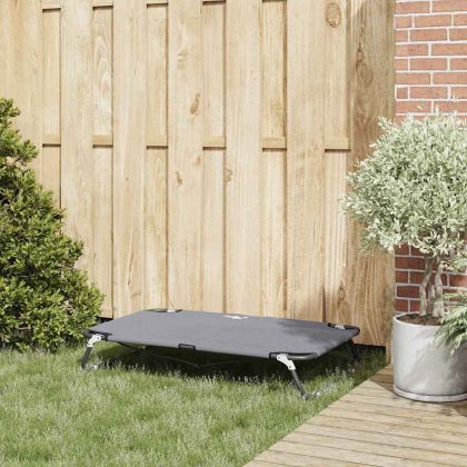 Кучешко легло Светлосиво 90 x 55 x 18 см Стомана