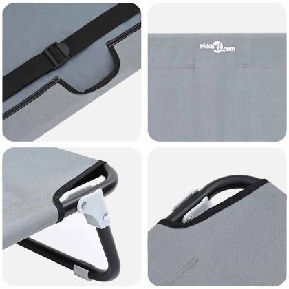 Кучешко легло Светлосиво 90 x 55 x 18 см Стомана