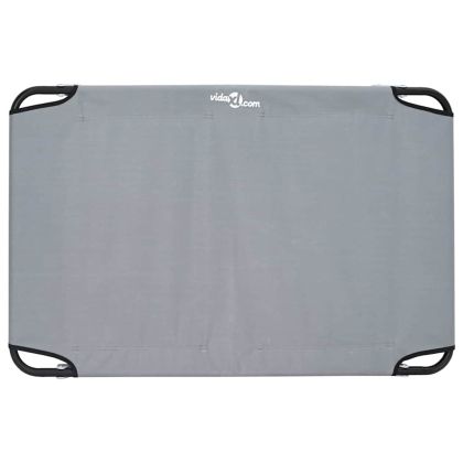 Кучешко легло Светлосиво 105 x 65 x 18 см Стомана