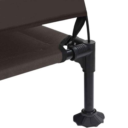 Вдигната кучешка легло Кафяво 127 x 81 x 108 см