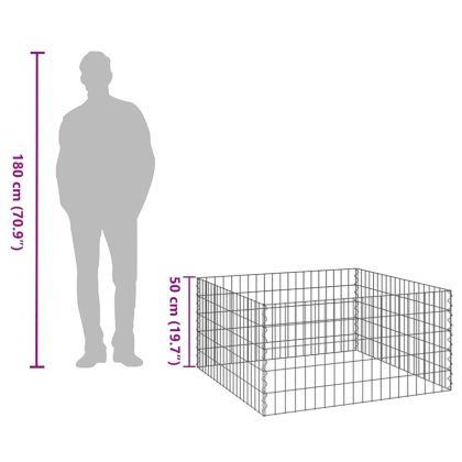 Квадратен компостер 100 x 100 x 50 cm Желязо