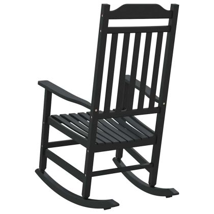 Люлеещ се стол Черно 84 x 65 x 114 см Смола