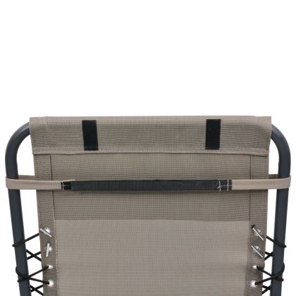 Облегалка за глава за шезлонг, таупе, 40x7,5x15 см, textilene