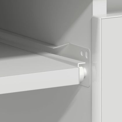 Бюро, бяло, 90x45x76 см, инженерно дърво