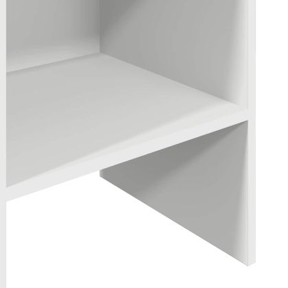 Библиотека, бяла, 40x35x180 см, инженерно дърво