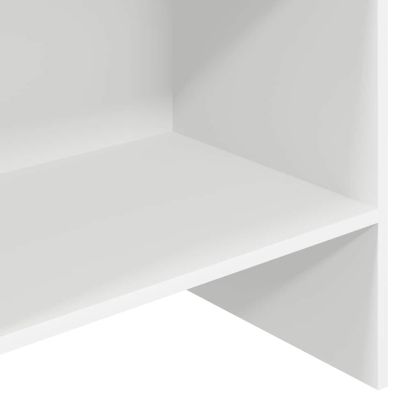 Библиотека, бяла, 60x35x180 см, инженерно дърво