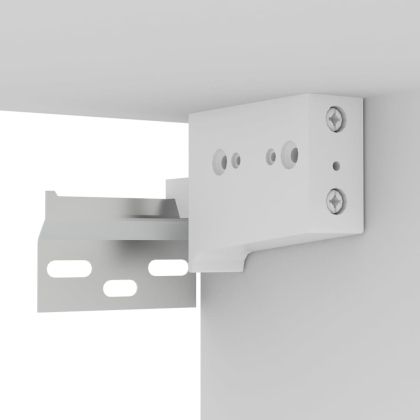 Окачени TВ шкафове, 2 бр, бели, 60x30x30 см