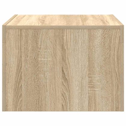 Кафе маса, дъб сонома, 50x50x35 см, инженерно дърво