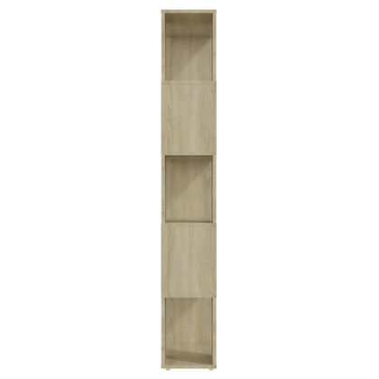 Библиотека, дъб сонома, 60x24x155 см, инженерно дърво