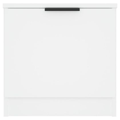 Нощни шкафчета, 2 бр, бели, 40x39x40 см