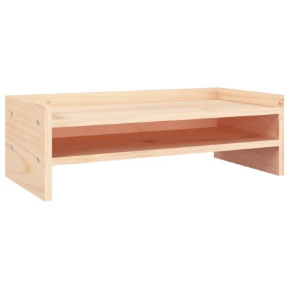 Поставка за монитор, 50x24x16 см, бор масив