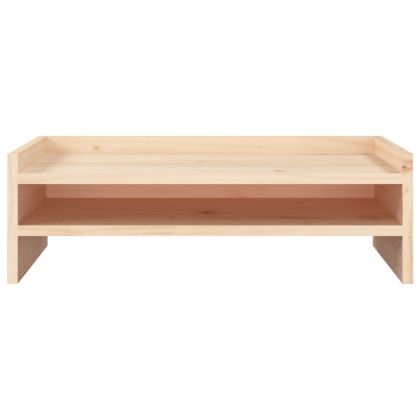 Поставка за монитор, 50x24x16 см, бор масив