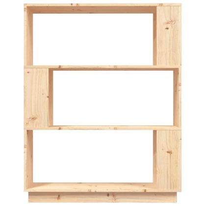 Библиотека/разделител за стая, 80x25x101 см, бор масив