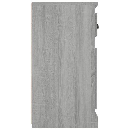 Сайдборд, сив сонома, 70x35,5x67,5 см, инженерно дърво