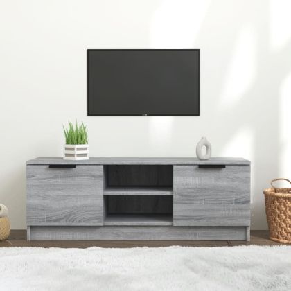 ТВ шкаф, сив сонома, 102x35x36,5 см, инженерно дърво