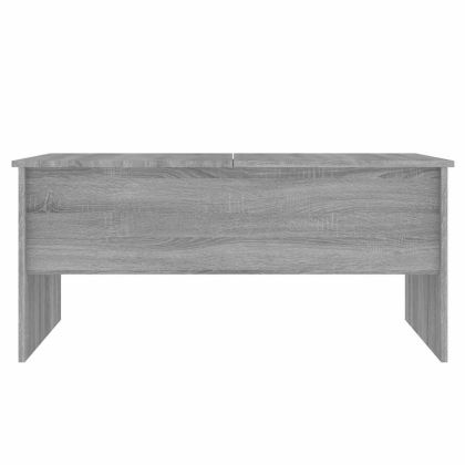 Кафе маса, сив сонома, 102x50,5x46,5 см, инженерно дърво