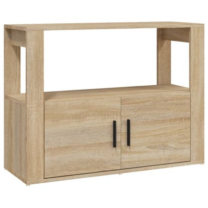 Сайдборд, сонома дъб, 80x30x60 см, инженерно дърво