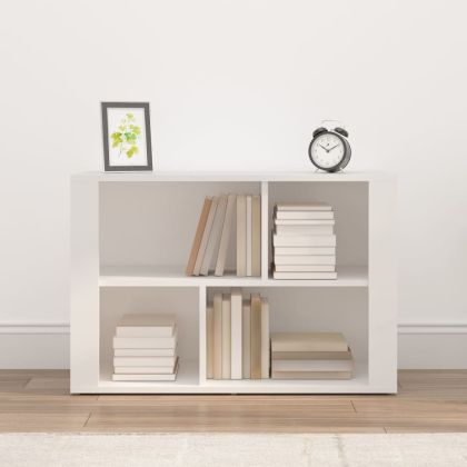 Сайдборд, бял, 80x30x54 см, инженерно дърво