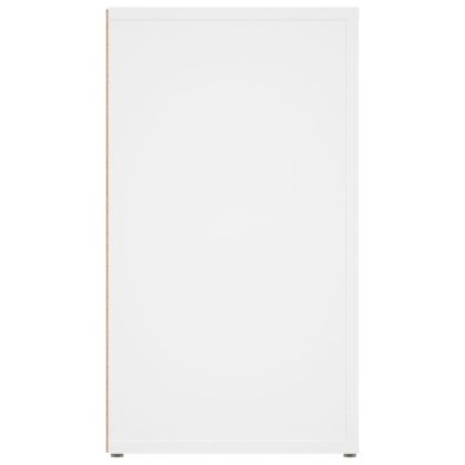 Сайдборд, бял, 80x30x54 см, инженерно дърво