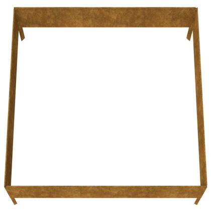 Градинска повдигната леха 100x100x41 см кортенова стомана