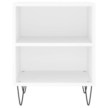 Нощни шкафчета 2 бр бели 40x30x50 см инженерно дърво