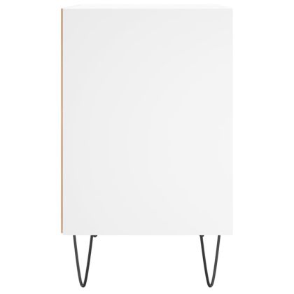 Нощни шкафчета 2 бр бели 40x30x50 см инженерно дърво