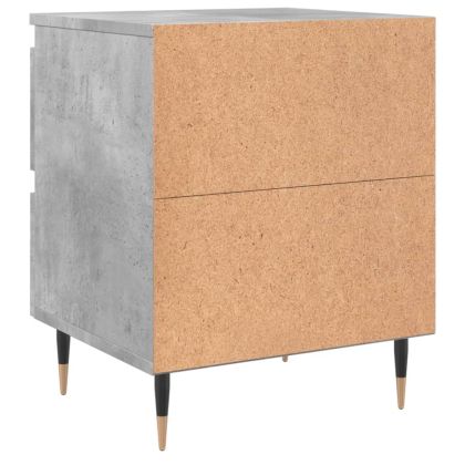 Нощни шкафчета 2 бр бетонно сив 40x35x50 см инженерна дървесина