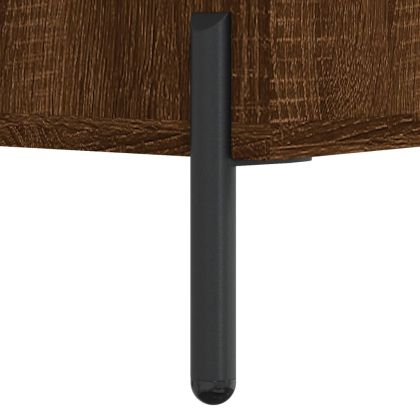 Нощни шкафчета 2 бр кафяв дъб 40x35x47,5 см инженерно дърво