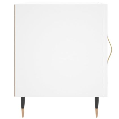 Нощни шкафчета 2 бр бели 40x40x50 см инженерно дърво