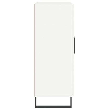 Сайдборд, бял, 69,5x34x90 см, инженерно дърво