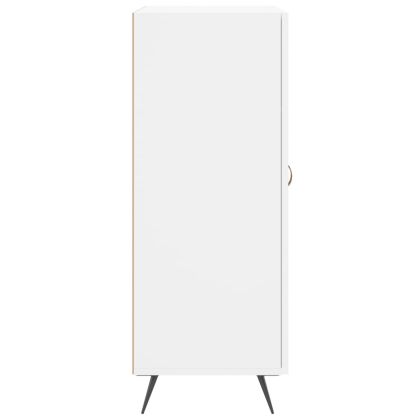Сайдборд, бял, 69,5x34x90 см, инженерно дърво