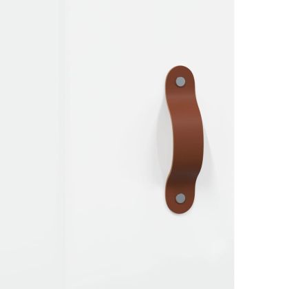 Висок шкаф, бял гланц, 69,5x31x115 см, инженерно дърво