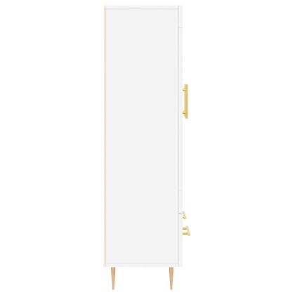 Висок шкаф, бял, 69,5x31x115 см, инженерно дърво