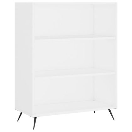 Библиотека бяла 69,5x32,5x90 см инженерно дърво