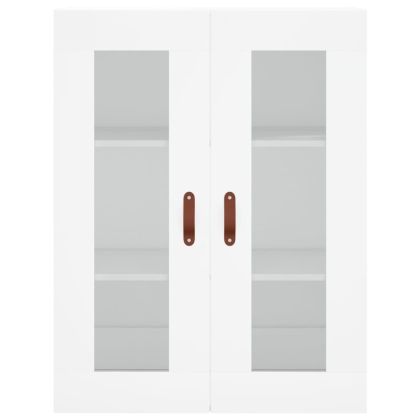 Стенен шкаф бял 69,5x34x90 см