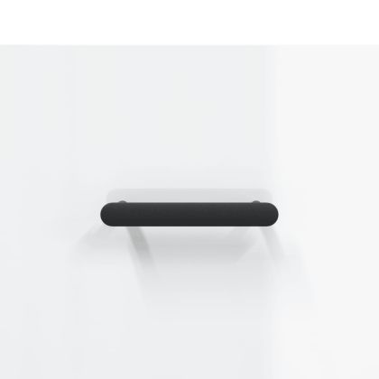 Сайдборд, бял гланц, 34,5x34x90 см, инженерно дърво