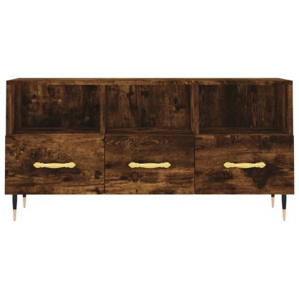 ТB шкаф, опушен дъб, 102x36x50 см, инженерно дърво