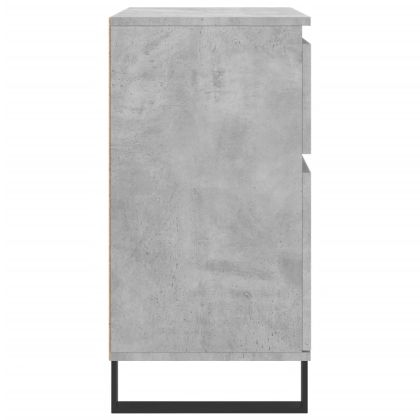 Сайдборд, бетонно сив, 60x35x70 см, инженерно дърво