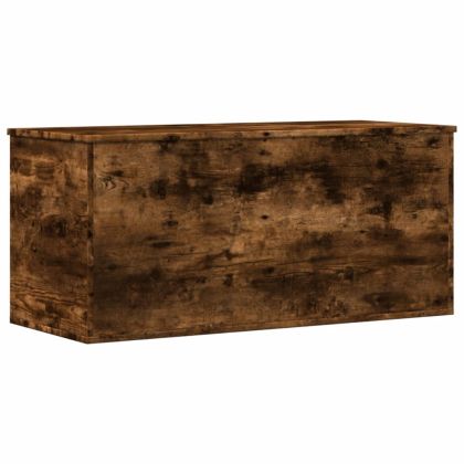 Кутия за съхранение, опушен дъб, 100x42x46 см, инженерно дърво