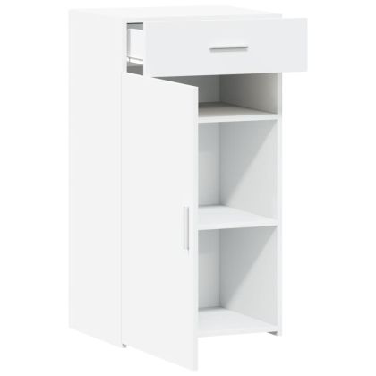 Бюфет, бял, 50x42,5x93 см, инженерно дърво