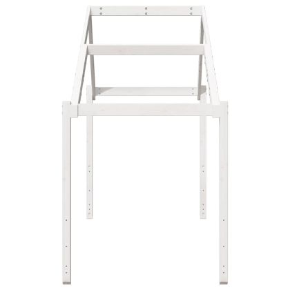 Покрив за детско легло, бял, 203x95,5x142 см, бор масив