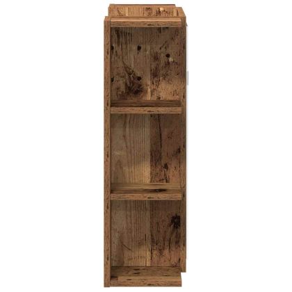 Огледален шкаф за баня от старо дърво 80x20,5x64 cm