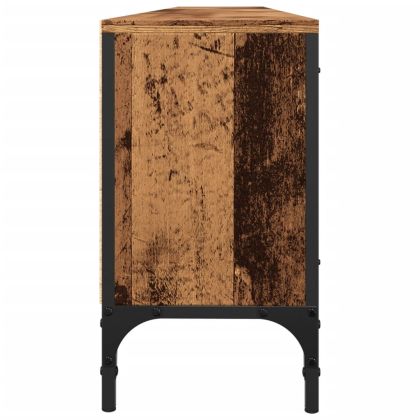 ТB шкаф с чекмедже, старо дърво, 200x25x44 см, инженерно дърво