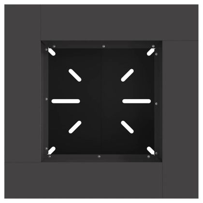 Огнище Черно 60 x 60 x 50 см Стомана