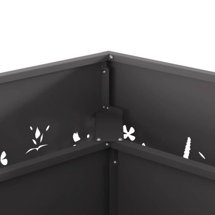 Огнище Черно 60 x 60 x 30 cm Стомана