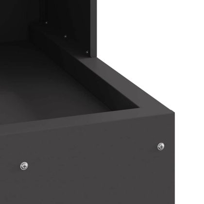 Огнище Черно 50 x 50 x 100 cm Стомана