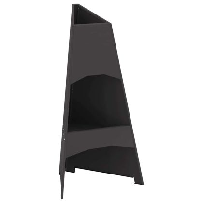 Огнище Черно 50 x 50 x 95 см Стомана
