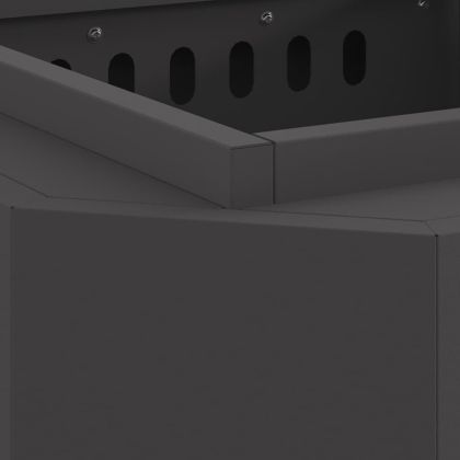 Бездимна камина Черно 48 x 48 x 51 см Стомана