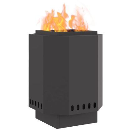 Бездимна камина Черно 38 x 38 x 51 см Стомана