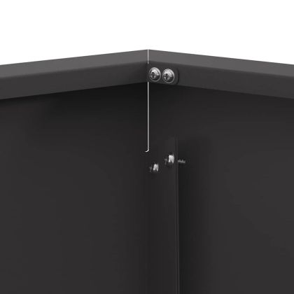 Огнище Черно 75 x 75 x 28 см Стомана